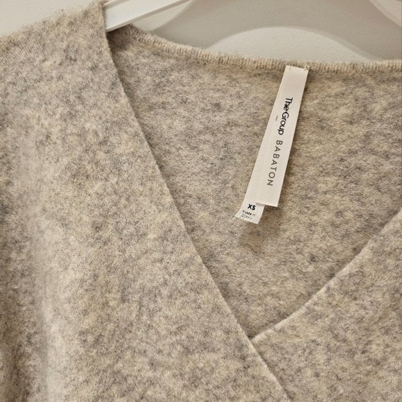 The Group Babaton Yak Wool Sweater XS Heather Grey - Picture 3 of 5